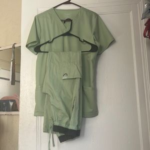 EUC Mint Green Cherokee Scrubs Set